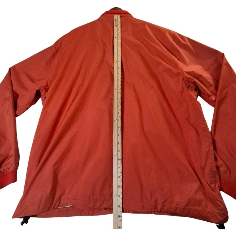 Peter Millar Hyperlight Gust Windbreaker Men's XL Orange Jacket Vented Golf